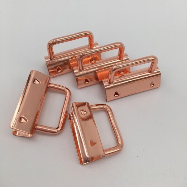 Schl&uuml;sselanh&auml;nger-Rohlinge (2,5 cm breit)  Rosegold