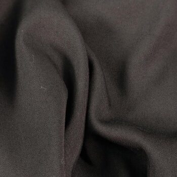 Viskose-Stretch-Twill uni - schwarz