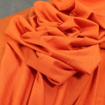 Bambus-Jersey uni - orange