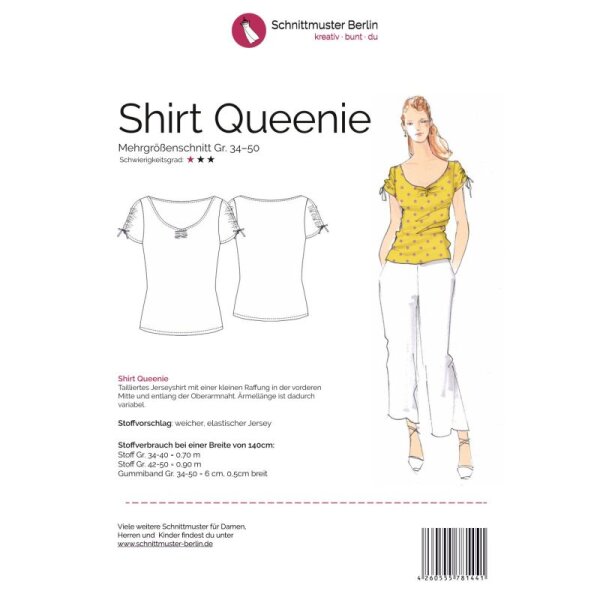 Papierschnittmuster Schnittmuster Berlin - Shirt Queenie