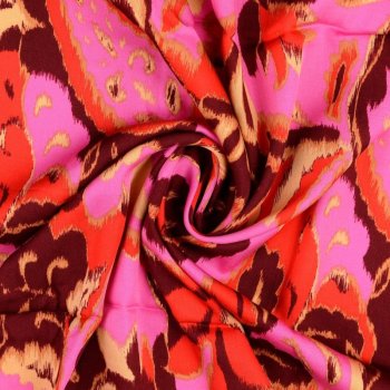 Viskose-Satin-Webware - Aquarell-Paisley -...