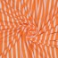 Viskose Wirkware mit Pique-Struktur - Streifen - wei&szlig;/orange