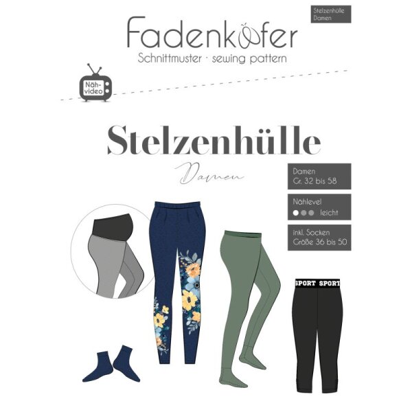 Papierschnittmuster Fadenk&auml;fer - Stelzenh&uuml;lle Damen - Gr. 32 - 58