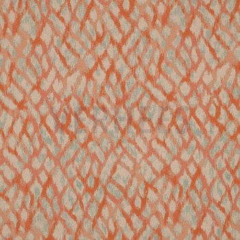 Leinen-Baumwolljersey - Animal Skin - apricot/orange