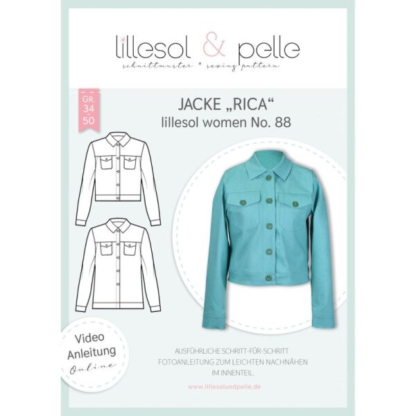 Papierschnittmuster lillesol &amp; pelle woman No. 88 Jacke Rica