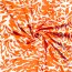 Viskose-Webware - Camouflage - orange/wei&szlig;