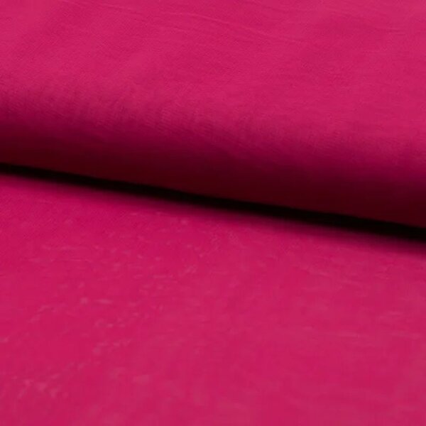 Polyester-Voile de Luxe - Webware - uni - fuchsia