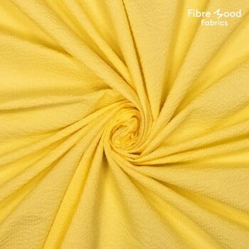 Fibre Mood - Baumwoll-Seersucker - uni - lemon yellow