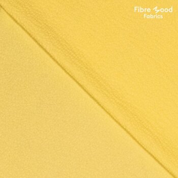 Fibre Mood - Baumwoll-Seersucker - uni - lemon yellow