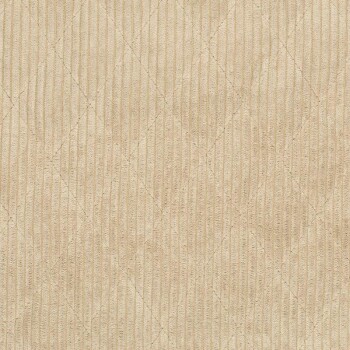 Cord-Steppstoff mit zwei gleichen Seiten - Rauten - beige