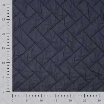 Leichter Steppstoff Diagonal Quilted - Karly - uni - navy