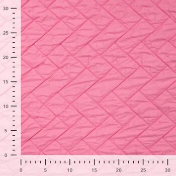 Leichter Steppstoff Diagonal Quilted - Karly - uni - candypink