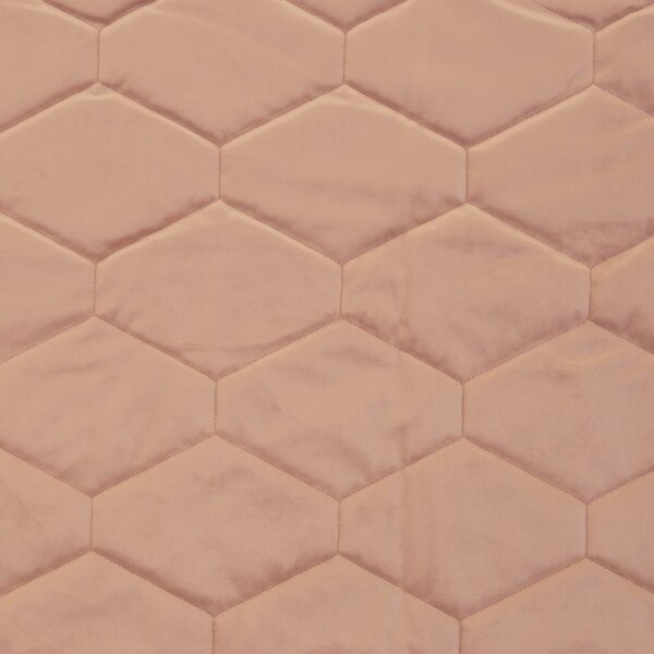 Samt-Steppstoff - Osaka - Quilted Hexagon - dusty rose