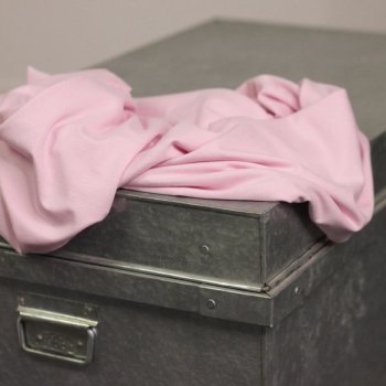 Rest = 0,70 m*  Viskosejersey Tricot de Luxe - baby rosa
