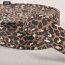 weiches Taschen/Gurtband - Leoprint - caramel/schwarz/creme