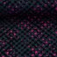 Viskose-Webware - Fall Grids by Thorsten Berger - anthrazit/pink/schwarz