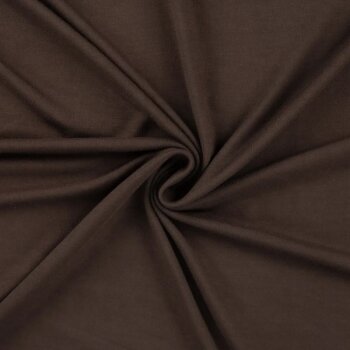 Bambus-Jersey - Uni - Dark Brown