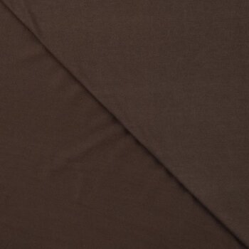 Bambus-Jersey - Uni - Dark Brown