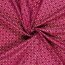 Baumwoll-Webware - Weihnachtsstoff - Ornamente auf Dunkel-Fuchsia  mit Gold-Shimmer