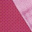 Baumwoll-Webware - Weihnachtsstoff - Ornamente auf Dunkel-Fuchsia  mit Gold-Shimmer