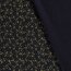 Baumwoll-Webware - Weihnachtsstoff Mistelzweige navy mit Gold-Shimmer