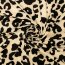 Bi-elastischer Sport Jersey - Matt - Leopard - schwarz auf beige