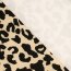 Bi-elastischer Sport Jersey - Matt - Leopard - schwarz auf beige