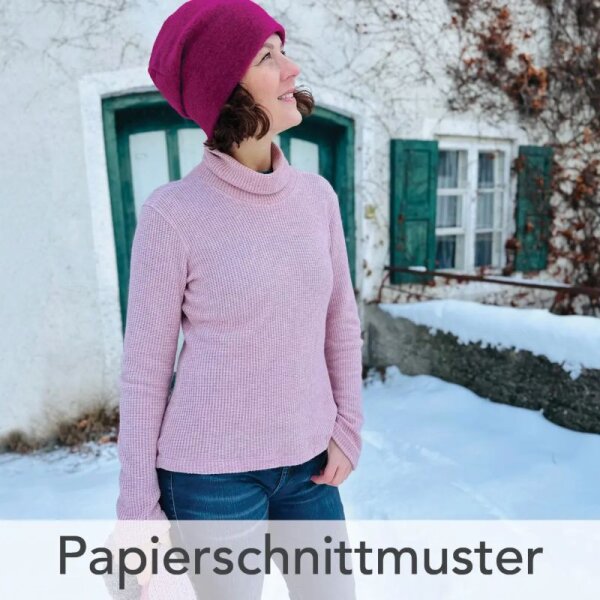 Papierschnittmuster Freuleins - Basic Rollkragenshirt Gr. 34 - 50