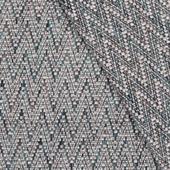 Jacquard-Webstoff Zick-Zack mit leichtem Glitzer -...