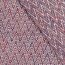 Jacquard-Webstoff Zick-Zack mit leichtem Glitzer - Rot/Violett/Apricot