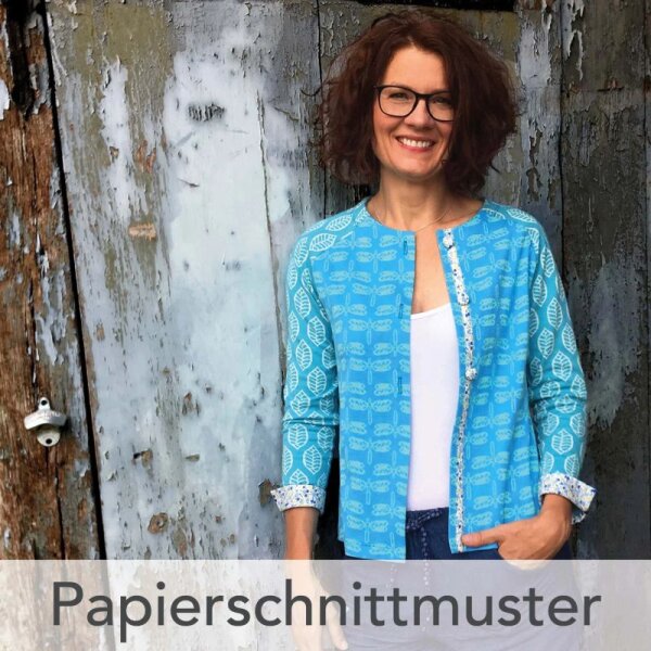 Papierschnittmuster Freuleins - J&auml;ckchen Raglan Betty Gr. 34 -52