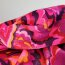 Polyester-Satin-Webware - Flowers - pink/flieder/lila