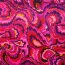 Polyester-Satin-Webware - Flowers - pink/flieder/lila