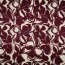 Baumwoll-Satin- Flowers - bordeaux/ecru