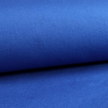 Rest = 0,5m* Baumwoll-Popeline Stretch -  washed uni - royalblau