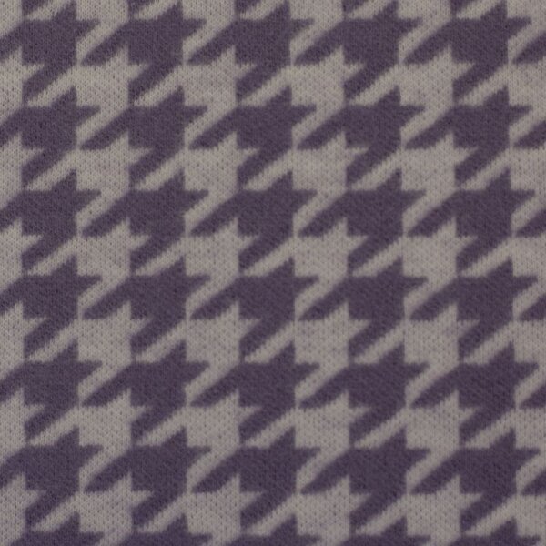 Baumwoll-Jacquard-Jersey - Xaver - Hahnentritt - violett