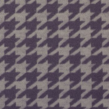 Baumwoll-Jacquard-Jersey - Xaver - Hahnentritt - violett