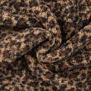 Kunstfell Curly Boucle - Panther - braun/beige