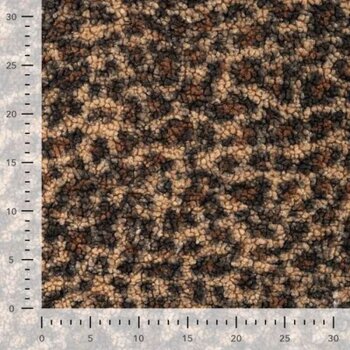 Kunstfell Curly Boucle - Panther - braun/beige