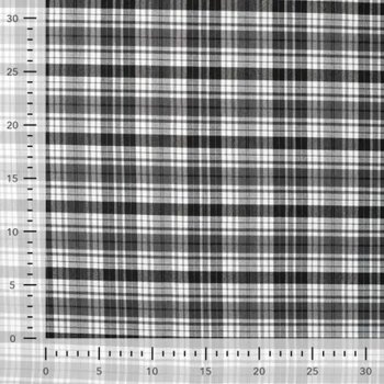 Hosen-/Rockstoff Bengaline - Checks - wei&szlig;/schwarz/grau