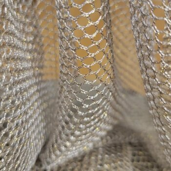 Netzstoff / Mesh - gold Lurex *&acute;Made in Italy*