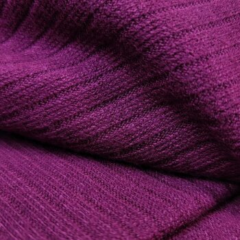 Viskose-Rippenstrick - uni - violett *Made in Italy*