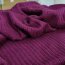 Viskose-Rippenstrick - uni - violett *Made in Italy*