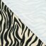 Bi-elastischer Sport Jersey - Matt - Zebra - schwarz auf beige