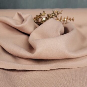 Jacken/Mantelstoff Velours "Robia" - dusty nude