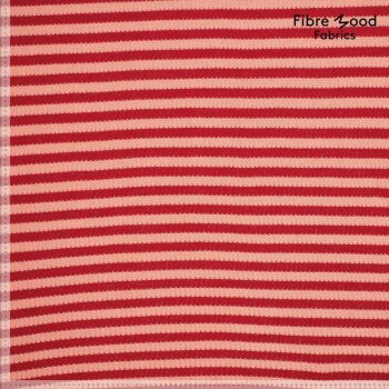 Rest = 1,40 m* Fibre Mood - Strickstoff - Stripes - Pink/Red