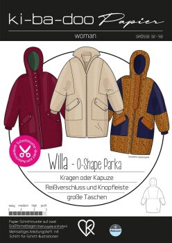 Papierschnittmuster Ki-Ba-Doo - O-Shape Parka Willa