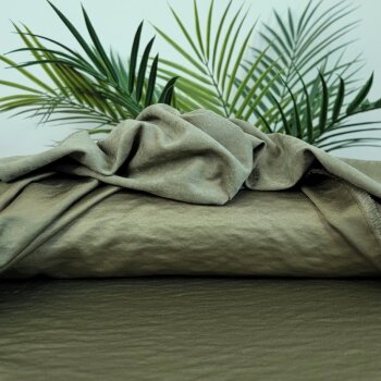 Rest = 2,00 m* Rayon Webware -  Silky Soft Touch - khaki