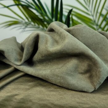 Rest = 2,00 m* Rayon Webware -  Silky Soft Touch - khaki