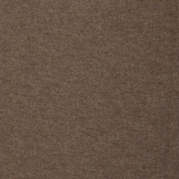 Wollfleece (Schurwolle) &quot;Nena&quot; - uni - dunkelbeige